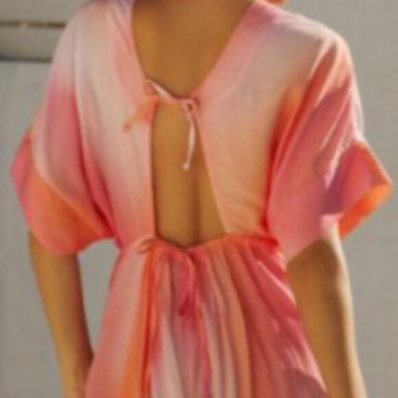 Brand New Malai Printed Cover-Up Midi Dress - Picture 6 of 7